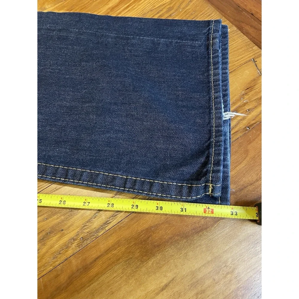 True Religion Jeans Mens 40x32 Ricky Relaxed Straight Leg Stretch Denim Pants